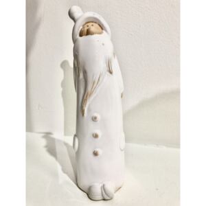 Děda mráz keramický, 19,5 cm