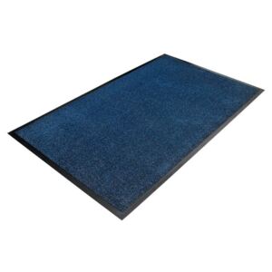 WEBHIDDENBRAND Modrá textilní čistící vnitřní vstupní rohož - 150 x 90 x 0,7 cm