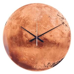 Nástěnné hodiny Mars, 60 cm, hnědá