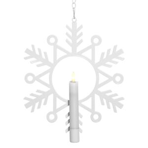 LED dekorační světlo Flamme Snow se svíčkou