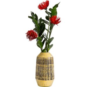 KARE DESIGN Dekorativní váza Muse Stripes Yellow 29 cm