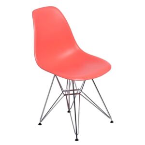Jídelní židle P016 PP inspirovaná DSR tmavooranžová