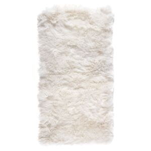 Bílý koberec z ovčí kožešiny Royal Dream Zealand Natur, 70 x 140 cm