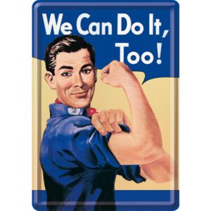 Nostalgic Art Plechová pohlednice - We Can Do It, Too!