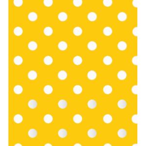 Bavlněná látka puntík bílý na žluté | RTex