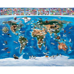 Walltastic Fototapeta Mapa světa
