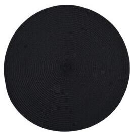 Home Styling Collection Kulaté prostírání pod talíř, 38 cm Barva: Černá