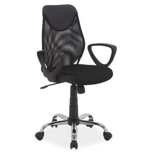 Kancelářská židle TWITCH, 89-99x57x47x44-54, černá