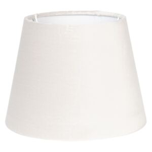Béžové textilní stínidlo na lampu - Ø 20*15 cm