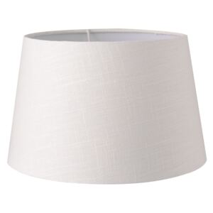 Textilní stínidlo na lampu bílé - Ø 25*16 cm / E27