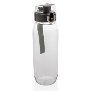 Láhev na vodu s uzamykatelným víčkem XL, 800 ml, XD Design, černá