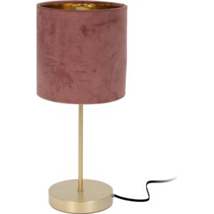 Stolní lampa s velurovým stínidlem, 18 x 42 cm