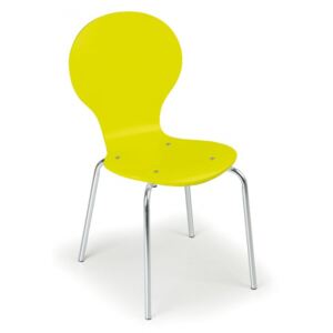 B2B Partner Jídelní židle Yellow, 4 ks + Záruka 7 let