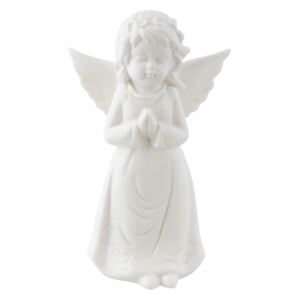 Bílý porcelánový anděl - 11*8*18 cm