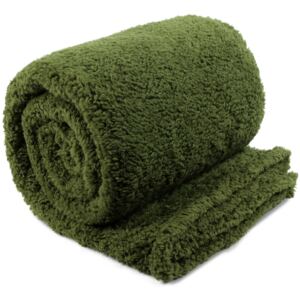 Extra teplá deka Teddy avokádově zelená