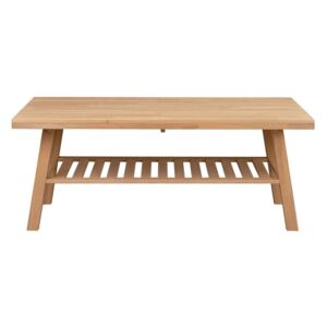 Konferenční stolek z broušeného dubového dřeva Rowico Brooklyn, 130 x 75 cm
