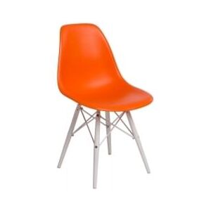 Židle DSW, oranžová (Bílá) S24264 CULTY +