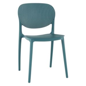 Stohovatelná židle Tempo Kondela, modrá, FEDRA