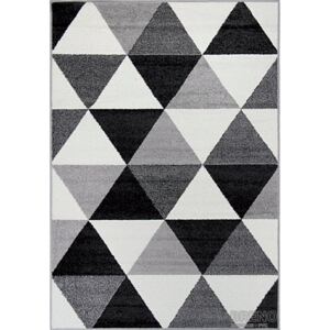 Moderní kusový koberec Lotto 665/HR5E | černobílý Typ: 67x120 cm