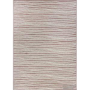 Moderní kusový koberec Lotto 562/HR5P | béžovo-bílá Typ: 67x120 cm