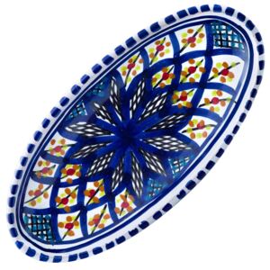 Oválná miska mini ZÁHIR Dekor: Záhir | Tmavě modrá