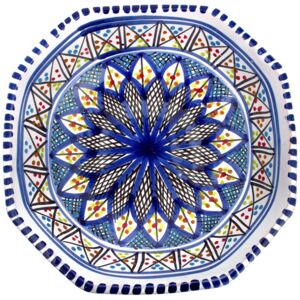 Osmiúhelníková miska velká ZÁHIR Dekor: Záhir | Tmavě modrá