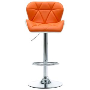 Barová židle Turton - umělá kůže | oranžová