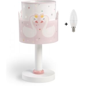 Dalber 61371 SWEET LOVE - Dětská stolní lampička s fosforeskujícími obrázky + Dárek LED žárovka