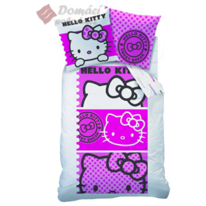 CTI Povlečení Hello Kitty Eva Pink - 140x200, 63x63 cm + polštář 60x60 cm ZDARMA