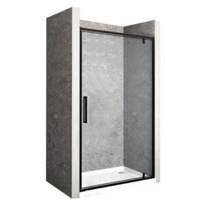 REA - Otevírací sprchové dveře Rapid Swing 80 černé REA-K6408