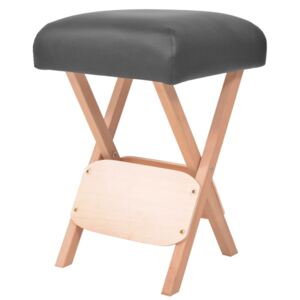 Skládací masážní stolička - 12 cm | černá