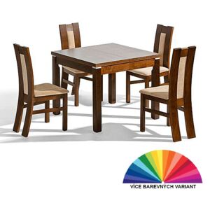 Jídelní sestava - jídelní stůl Lotos + 4x židle P34 - dřevotříska