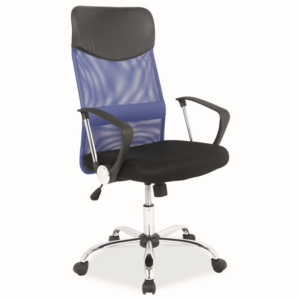 Kancelářská otočná židle v modré a černé barvě KN1033