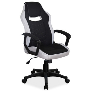 Kancelářská židle MUSTANG, 106-116x59x49x44-54, černá/šedá