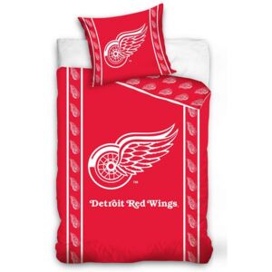Povlečení NHL Detroit Red Wings Stripes 200x140 cm + 90x70 cm