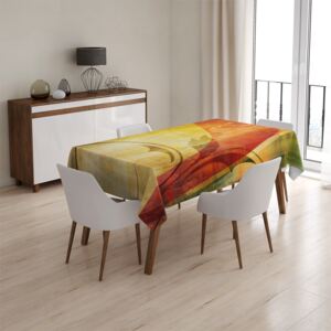 Ubrus SABLIO - Retro motiv 130x130cm