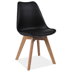 Židle SIR, 83x49x41, buk/černá