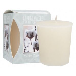 Bridgewater Candle Company White Cotton Bridgewater Votivní vonná svíčka 56 g