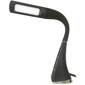 LED stolní lampa Business 08923L imitace kůže, černá