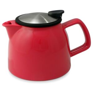 Porcelánová konvička na čaj Bell 1,2 l červená - ForLife