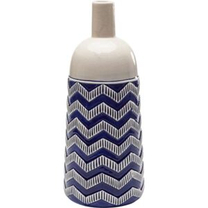 KARE DESIGN Modrobílá keramická váza Sea Breeze 38cm