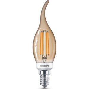 Vintage LED žárovka E14 BA35 5W 350lm 2200K stmívatelná, gold - Philips