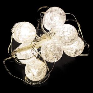Nexos 41903 Vánoční dekorativní osvětlení - křišťálové kuličky - 10 LED
