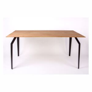 Jídelní stůl s dřevěnou deskou a ocelovou konstrukcí Nørdifra, 120 x 80 cm
