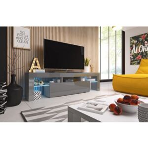 Cama Televizní stolek TORO 158 Barva nábytku: Šedý lesk