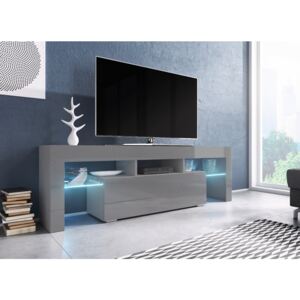 Cama Televizní stolek TORO 138 Barva nábytku: Šedý lesk