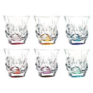 Bohemia Crystal Barevné sklenice na whisky Cascade 29C52/0/47J05/300ml