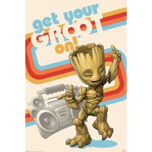 Plakát, Obraz - Strážci Galaxie - Get Your Groot On, (61 x 91,5 cm)