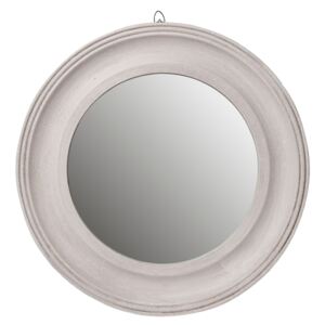Šedé kulaté zrcadlo - Ø 40*3 cm