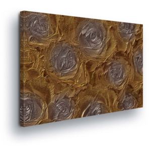 GLIX Obraz na plátně - Stříbrné Květy Růží 100x75 cm